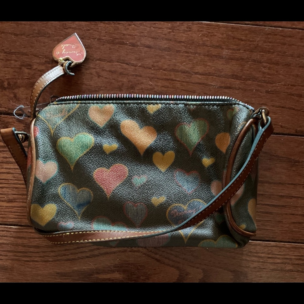 Baby Barrel Style Dooney & Bourke. Multicolored with hearts
